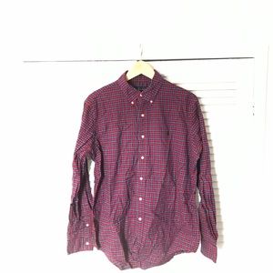 Ralph Lauren red and blue micro check button down